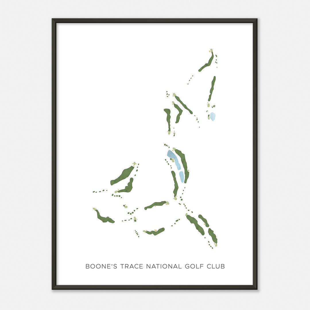 Print of Boone'S Trace National Golf Club Modern Map