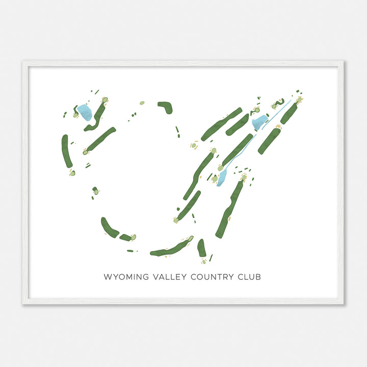 Print of Wyoming Valley Country Club Modern Map