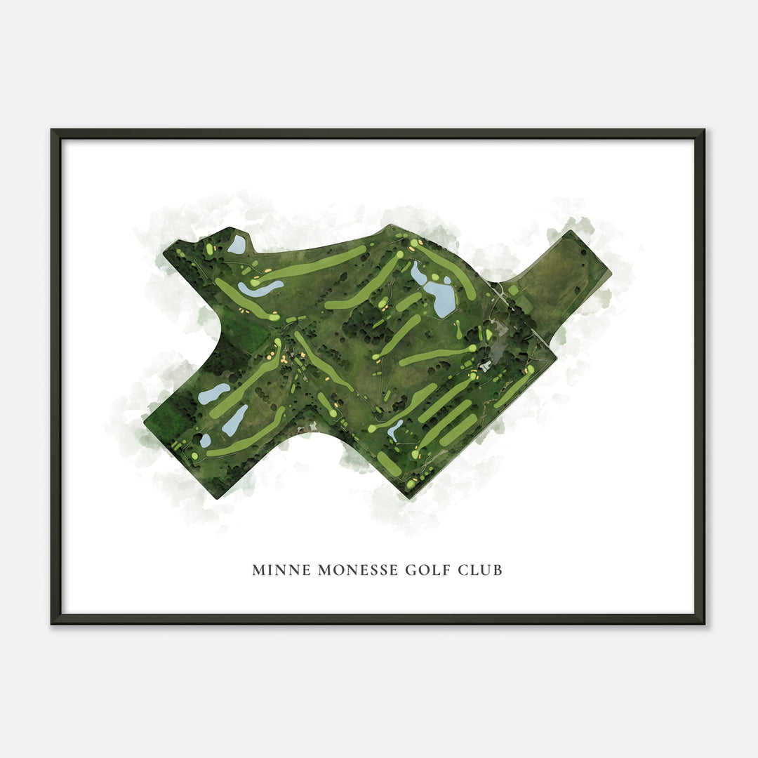 Print of Minne Monesse Golf Club Classic Map