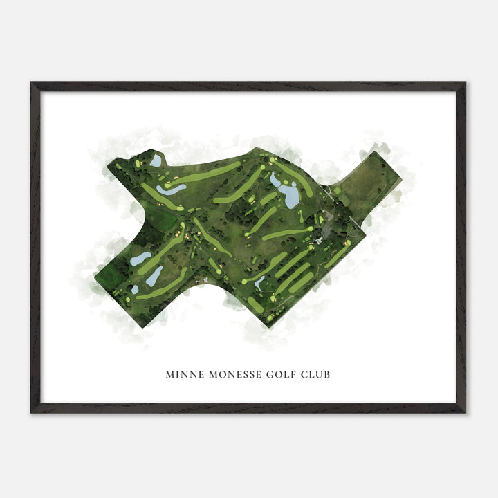 Print of Minne Monesse Golf Club Classic Map