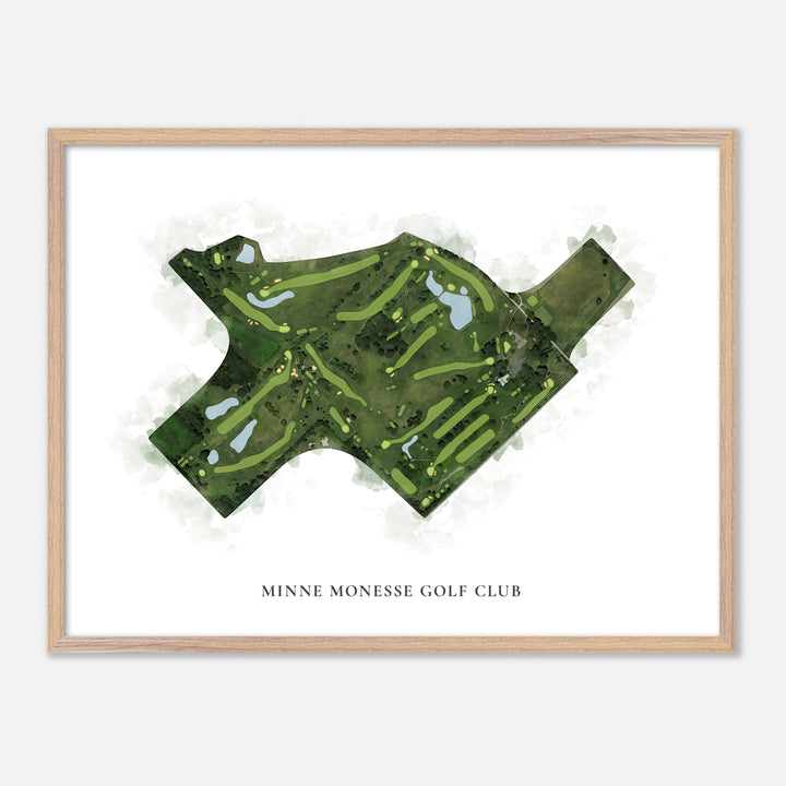 Print of Minne Monesse Golf Club Classic Map