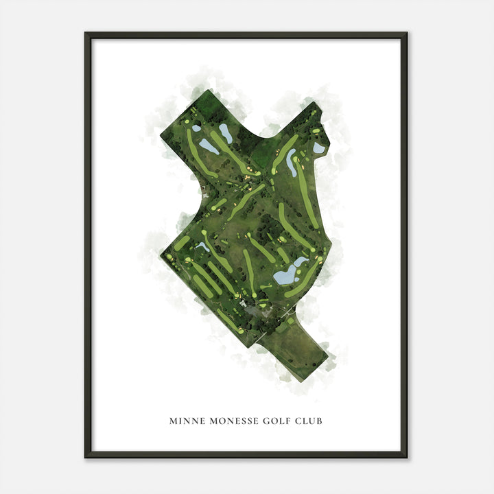 Print of Minne Monesse Golf Club Classic Map