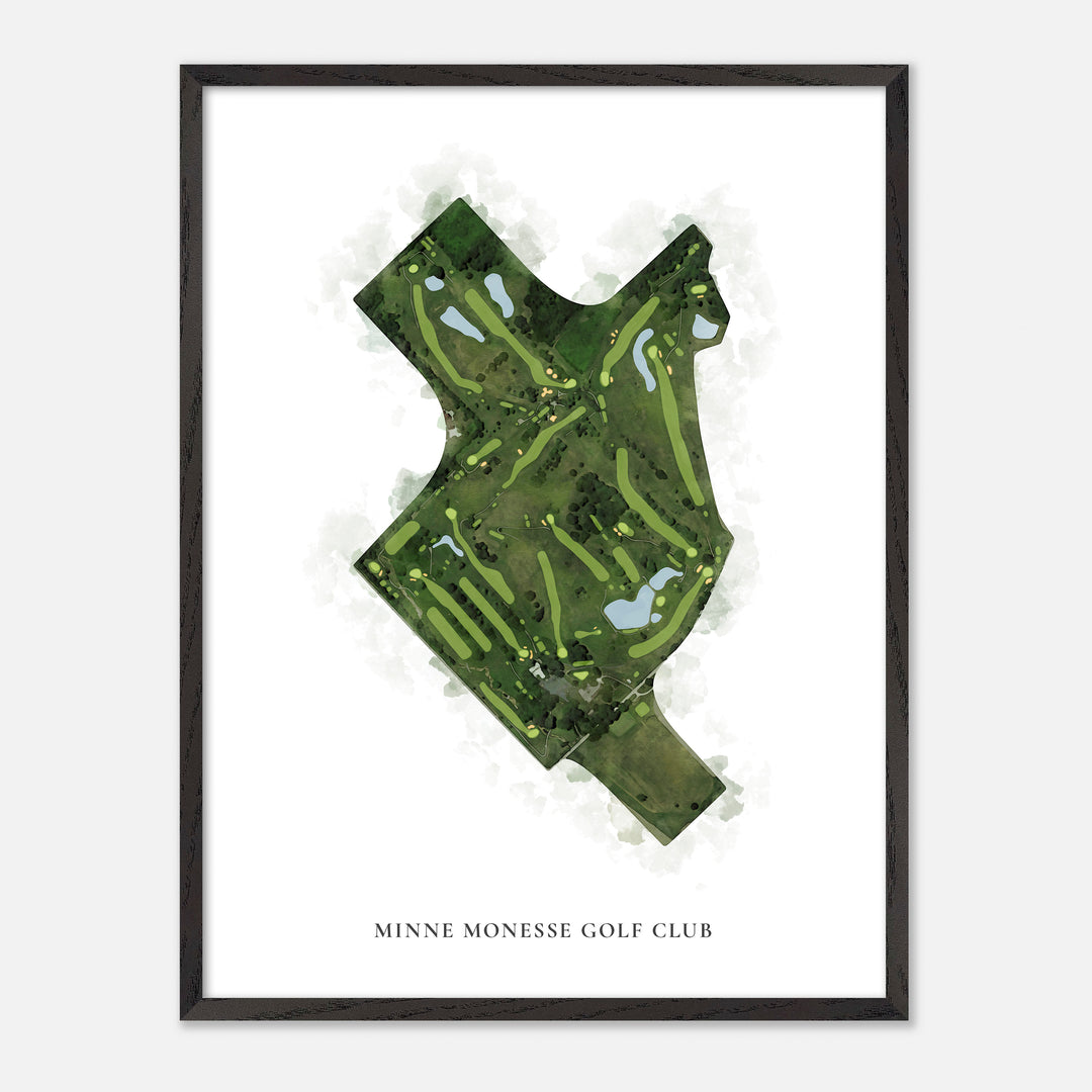 Print of Minne Monesse Golf Club Classic Map
