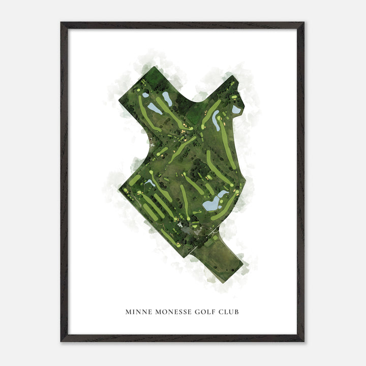Print of Minne Monesse Golf Club Classic Map