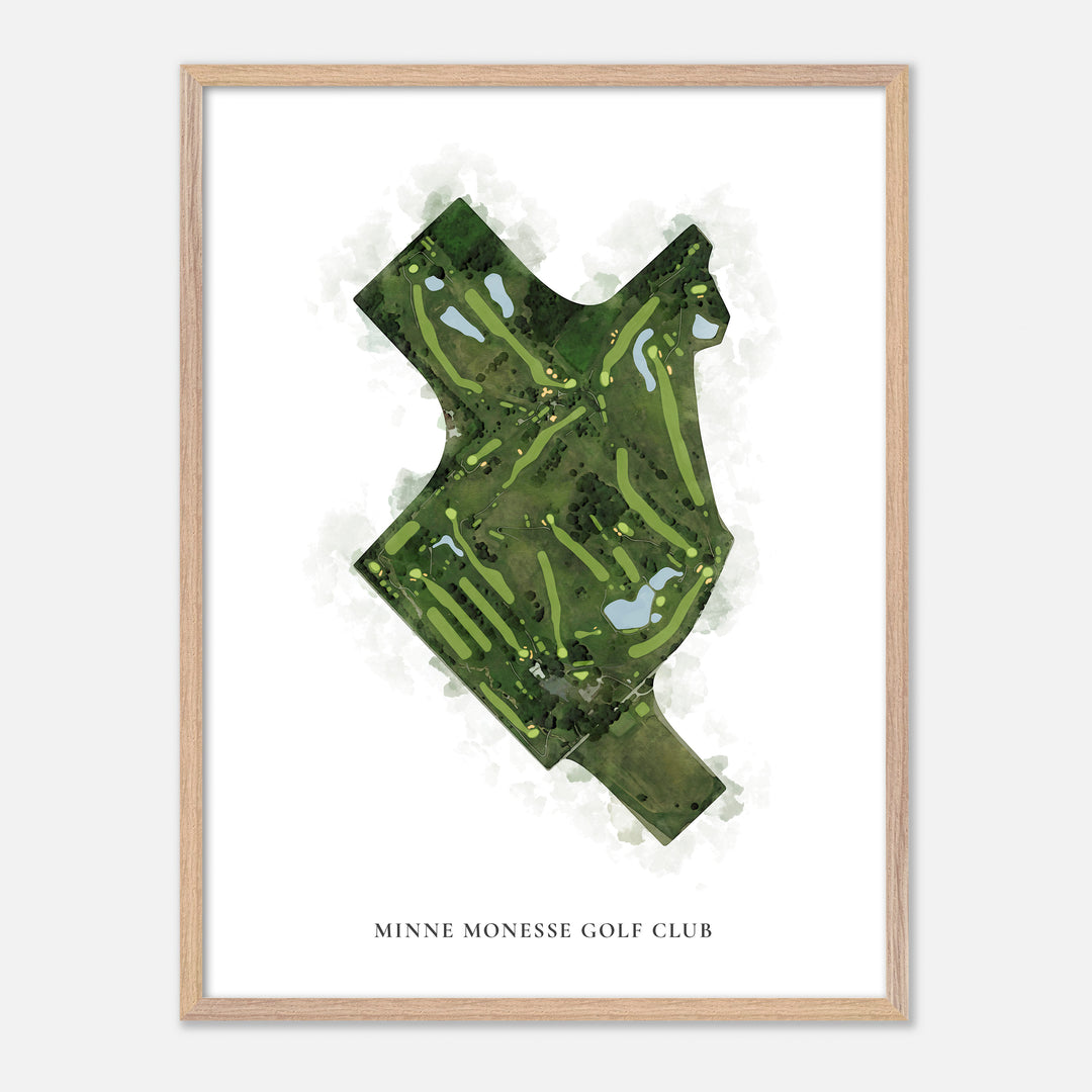 Print of Minne Monesse Golf Club Classic Map