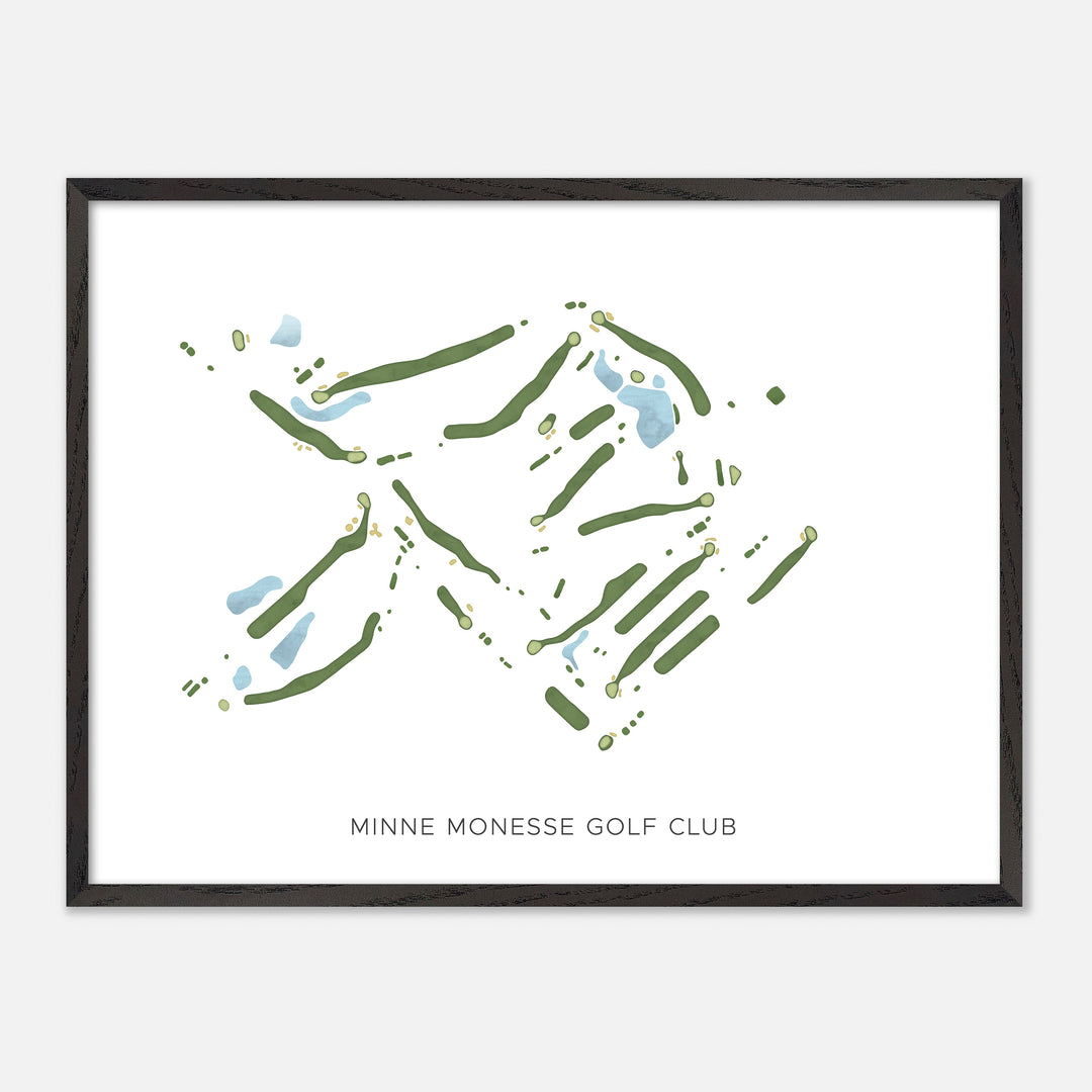 Print of Minne Monesse Golf Club Modern Map