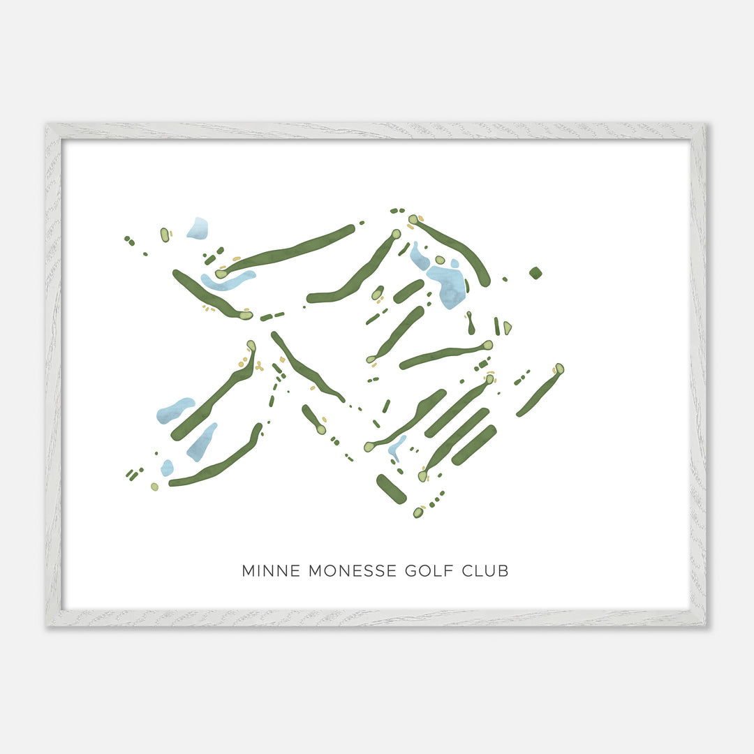 Print of Minne Monesse Golf Club Modern Map