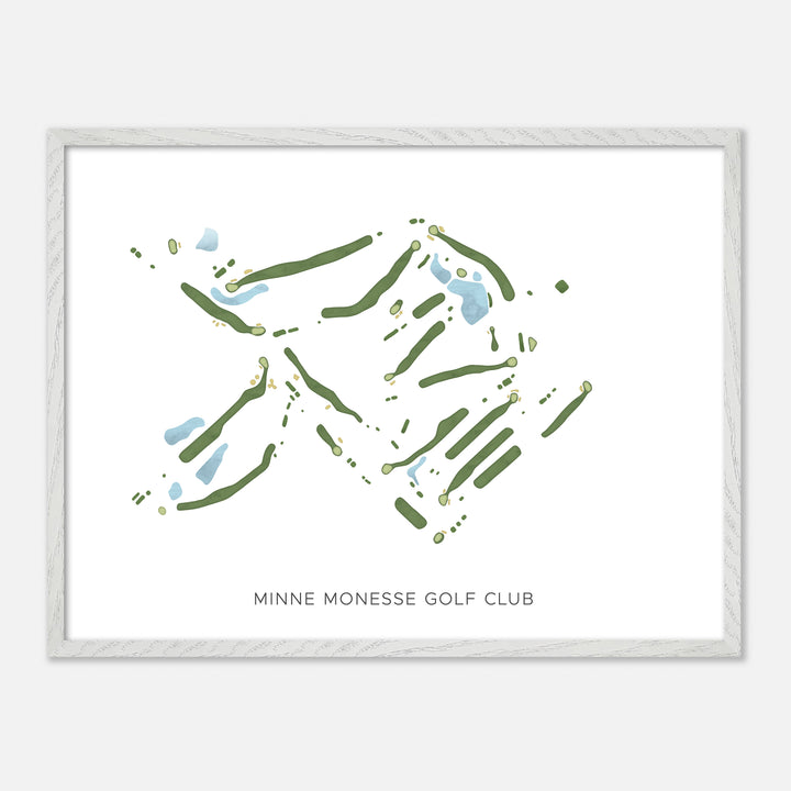 Print of Minne Monesse Golf Club Modern Map