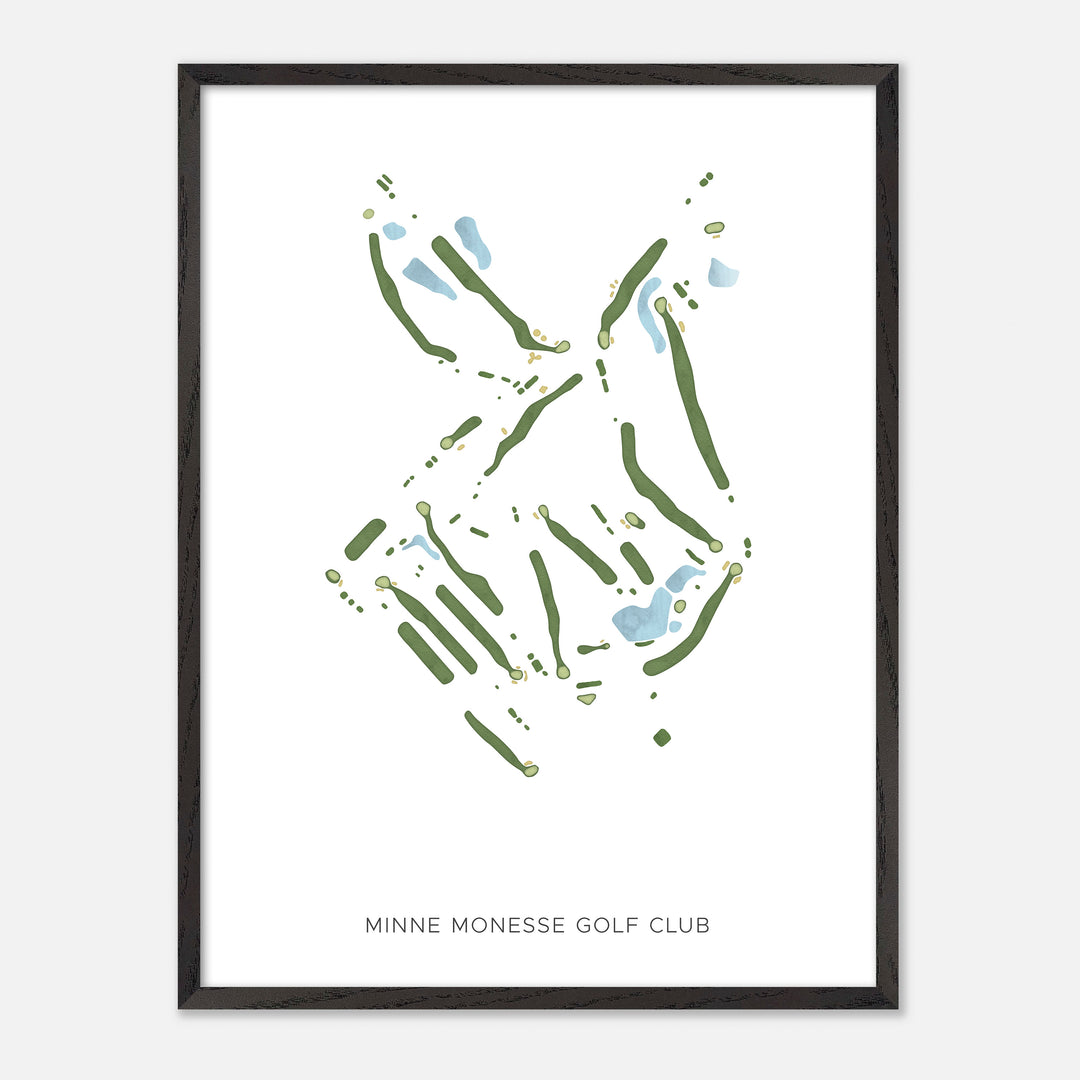 Print of Minne Monesse Golf Club Modern Map