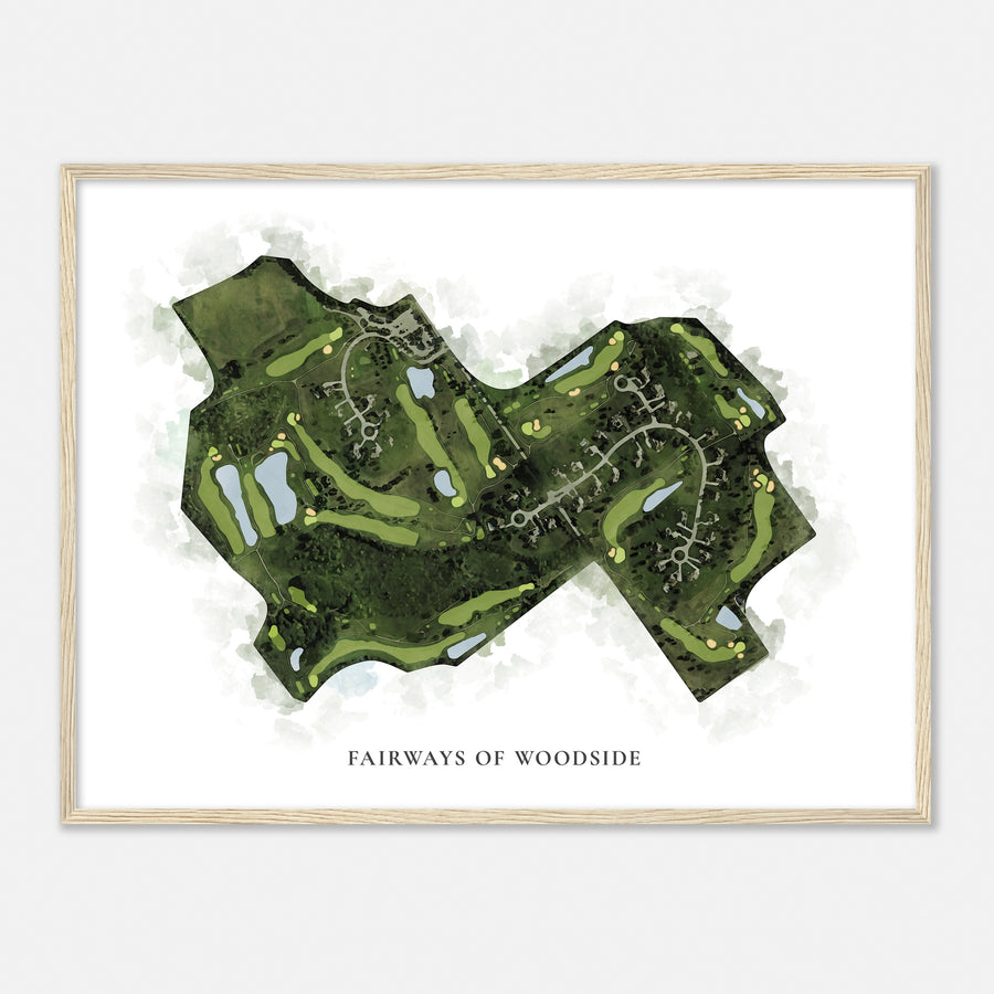 Print of Fairways Of Woodside Classic Map