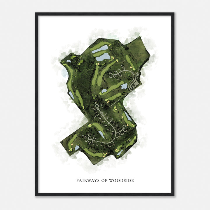 Print of Fairways Of Woodside Classic Map
