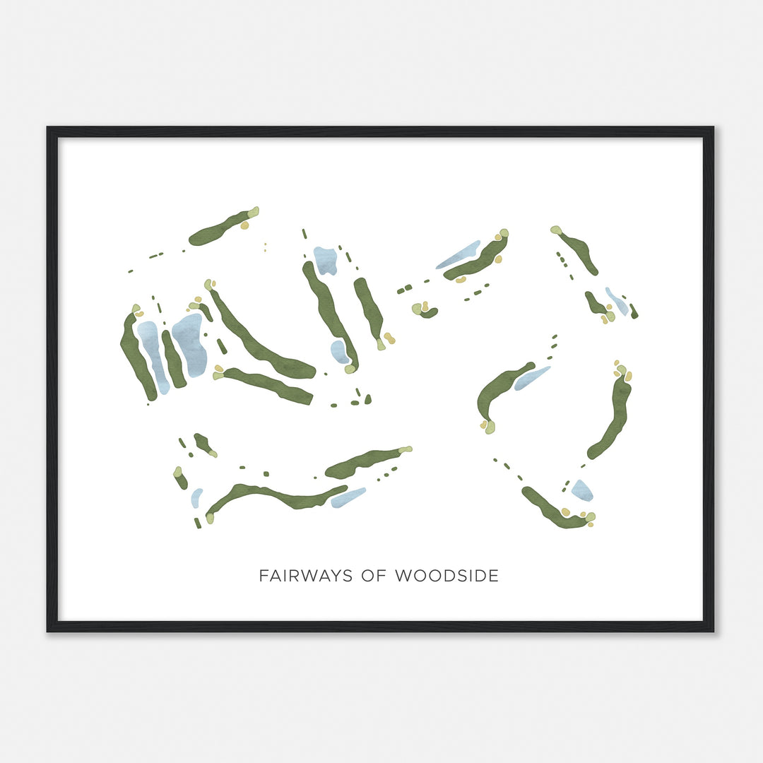 Print of Fairways Of Woodside Modern Map