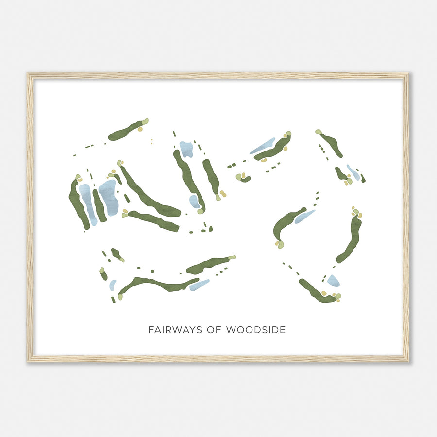 Print of Fairways Of Woodside Modern Map