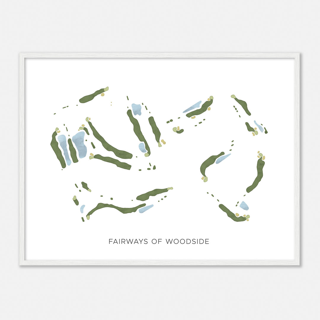 Print of Fairways Of Woodside Modern Map