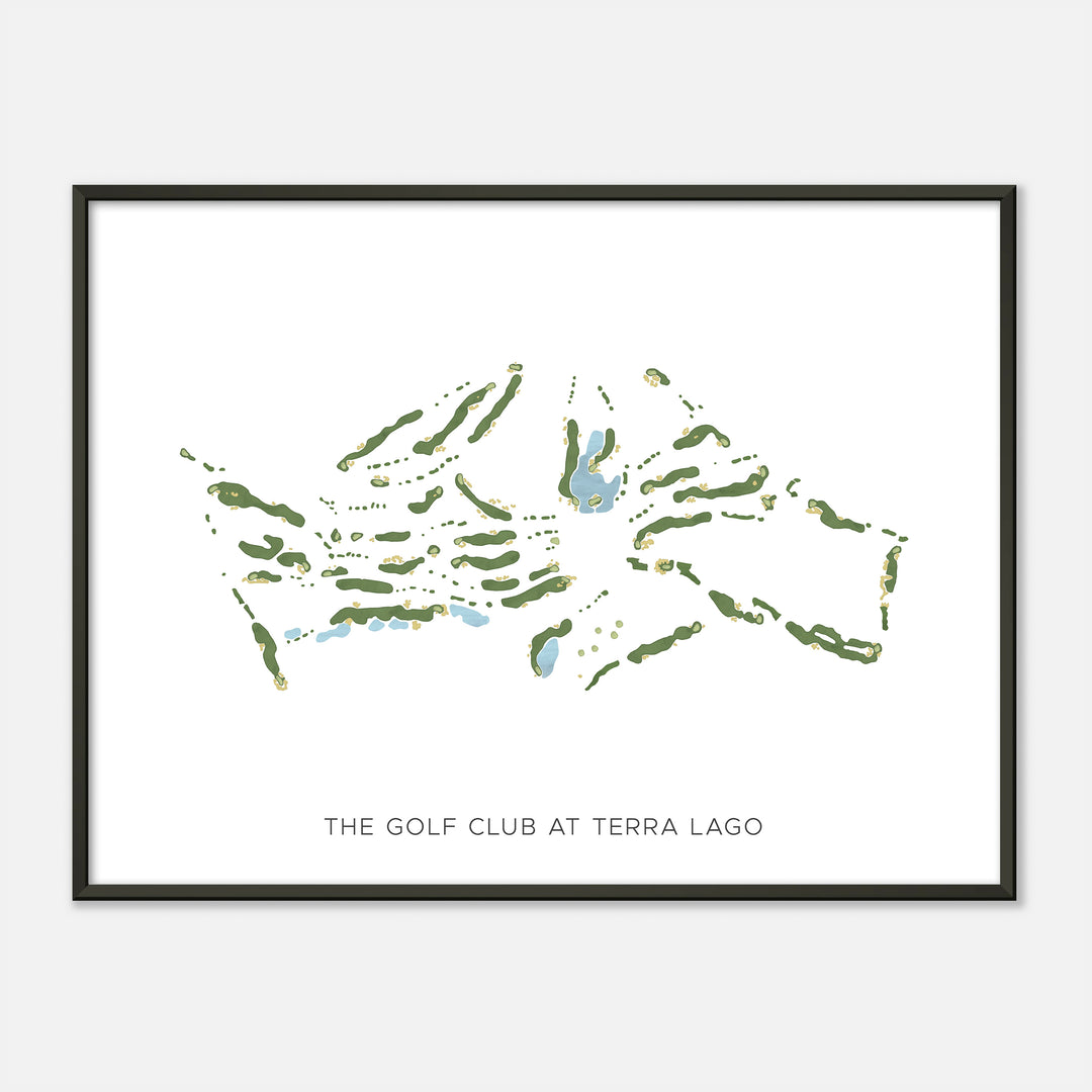 Print of The Golf Club At Terra Lago Modern Map