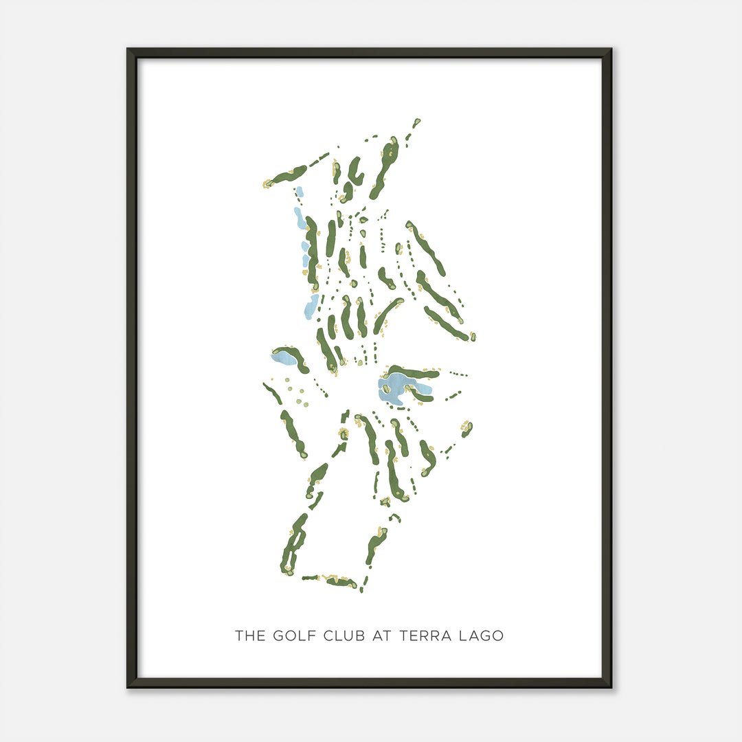 Print of The Golf Club At Terra Lago Modern Map
