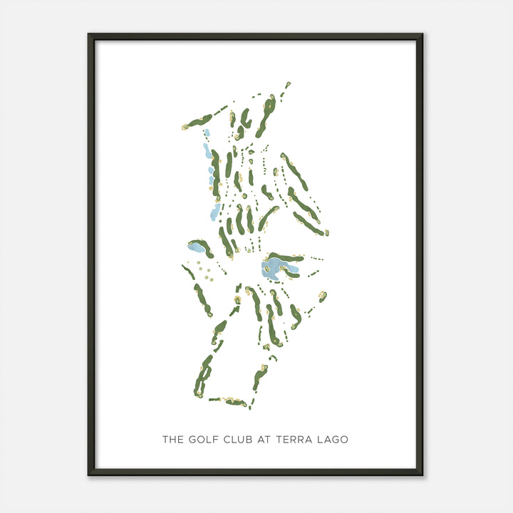 Print of The Golf Club At Terra Lago Modern Map