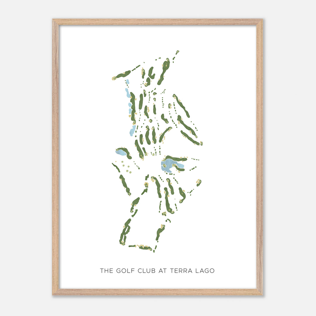 Print of The Golf Club At Terra Lago Modern Map