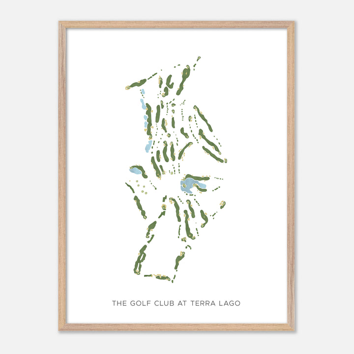 Print of The Golf Club At Terra Lago Modern Map