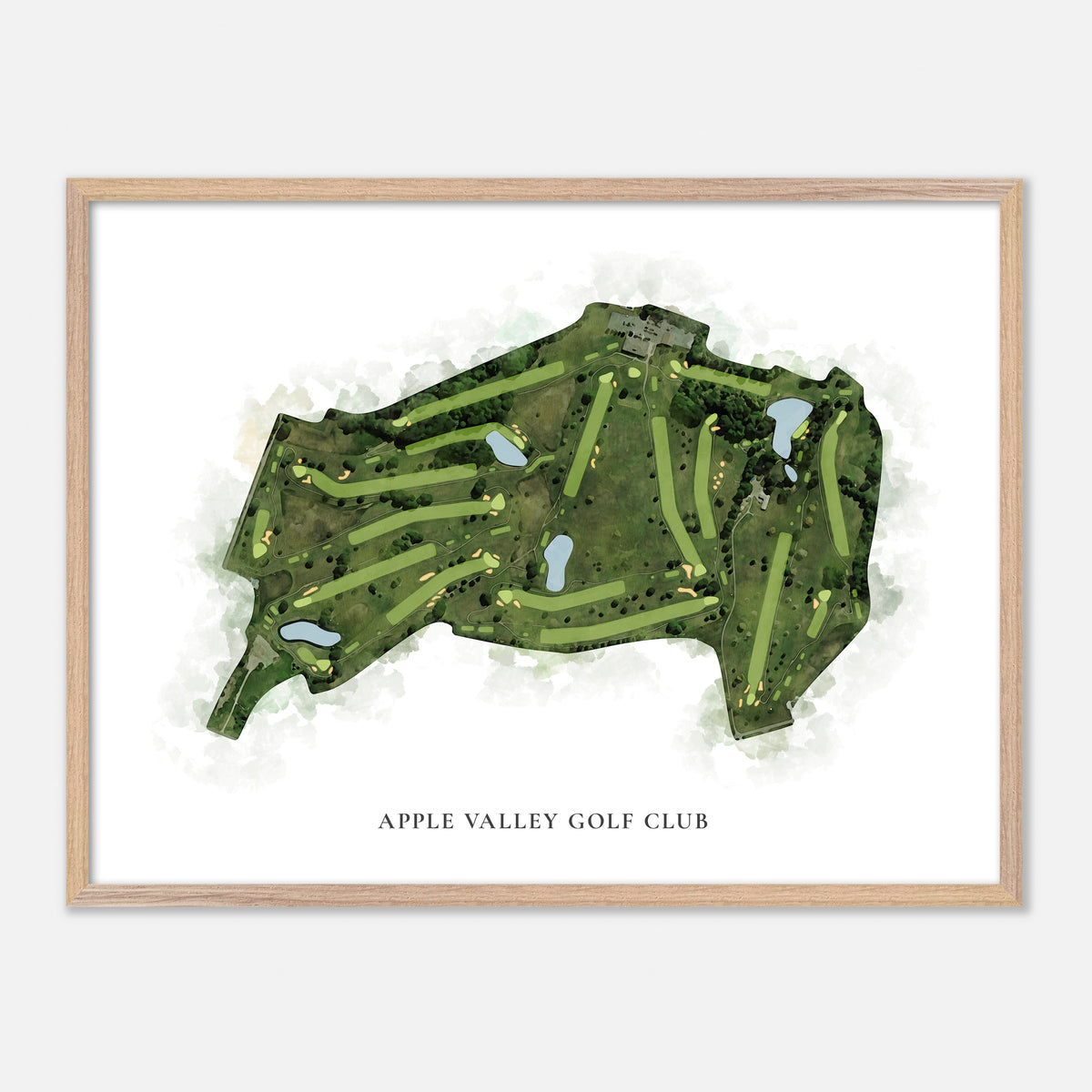 Print of Apple Valley Golf Club Classic Map