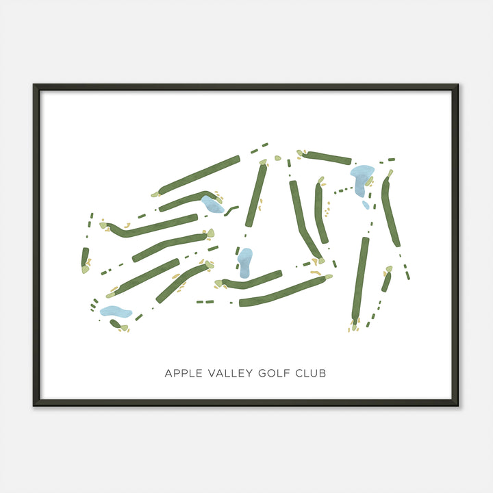 Print of Apple Valley Golf Club Modern Map