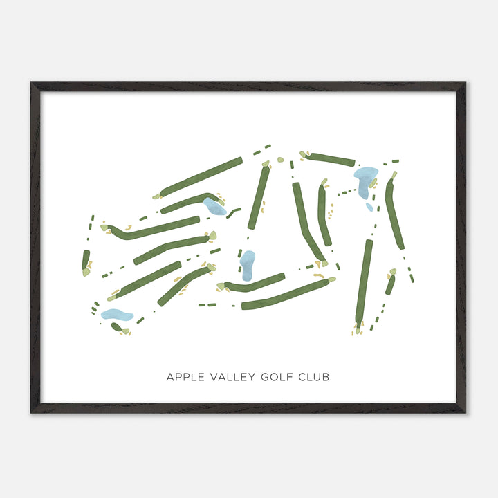 Print of Apple Valley Golf Club Modern Map