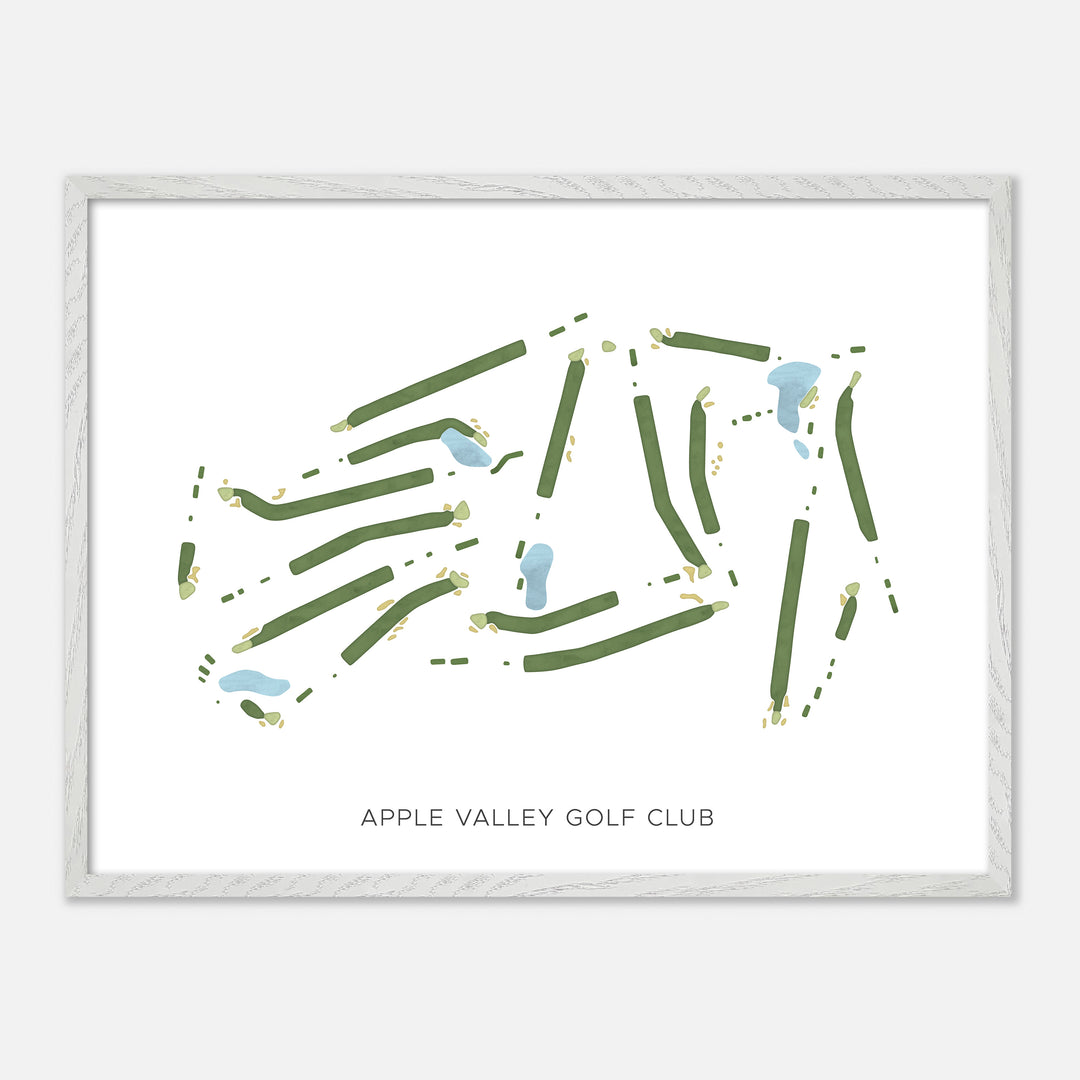 Print of Apple Valley Golf Club Modern Map