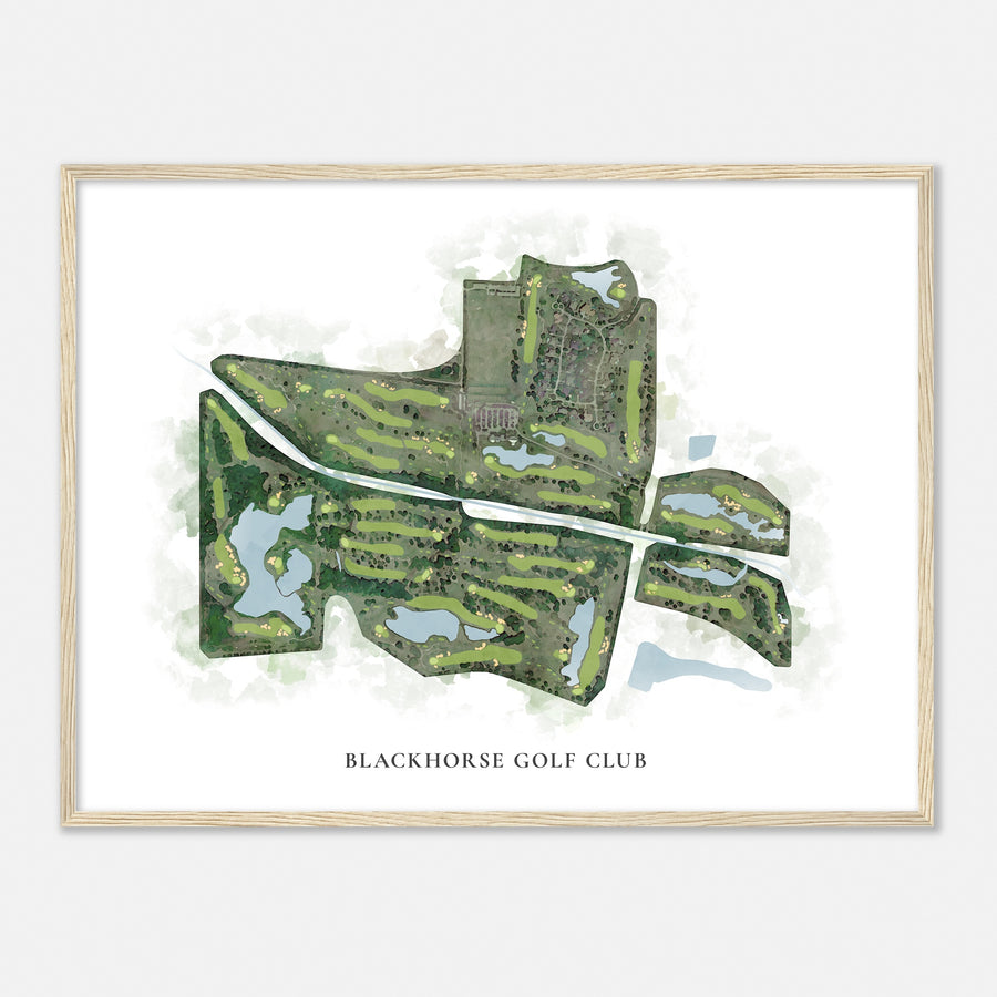 Print of Blackhorse Golf Club Classic Map