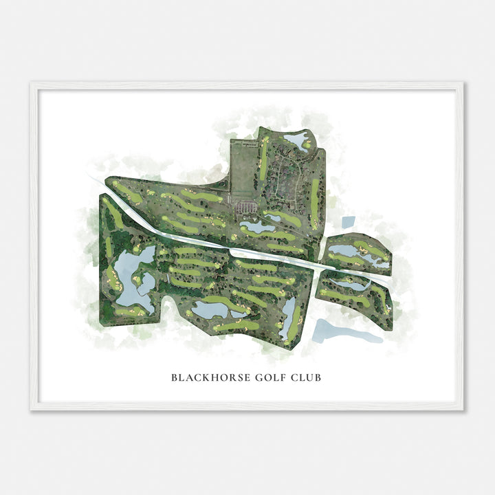Print of Blackhorse Golf Club Classic Map