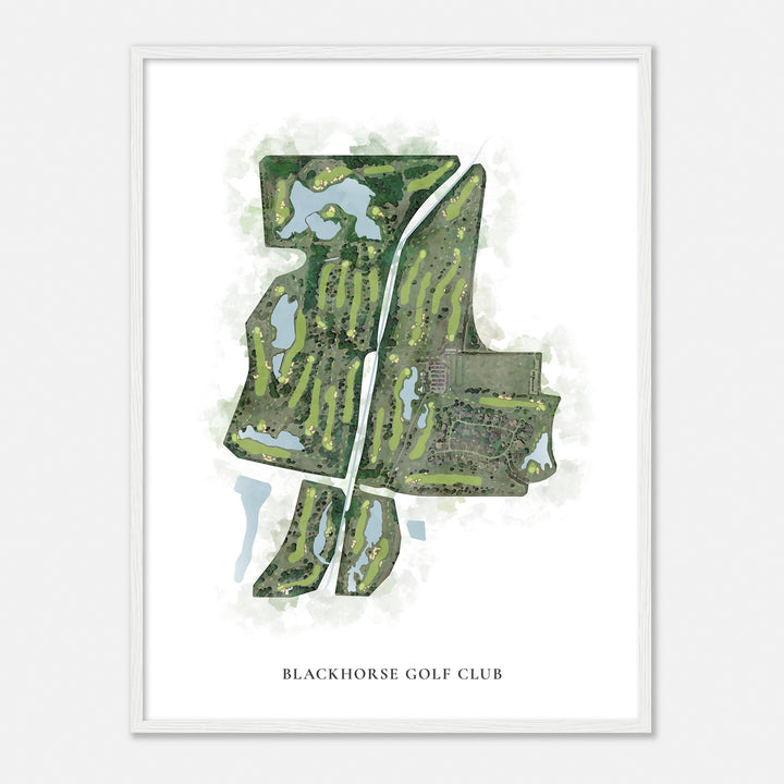 Print of Blackhorse Golf Club Classic Map