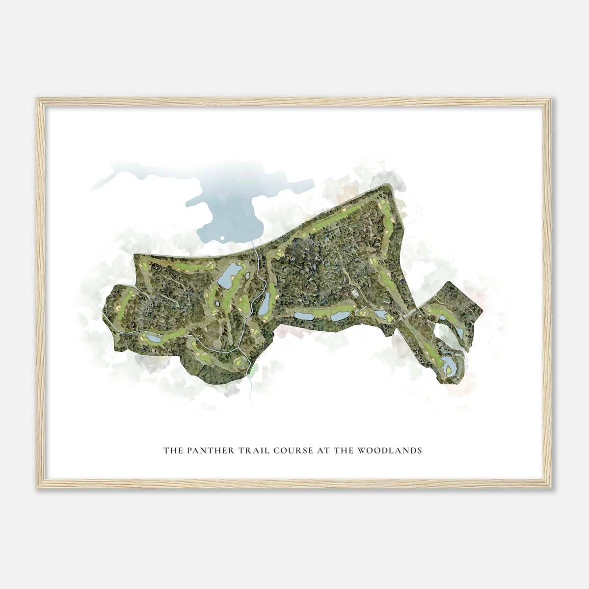 Print of The Panther Trail Course At The Woodlands Classic Map