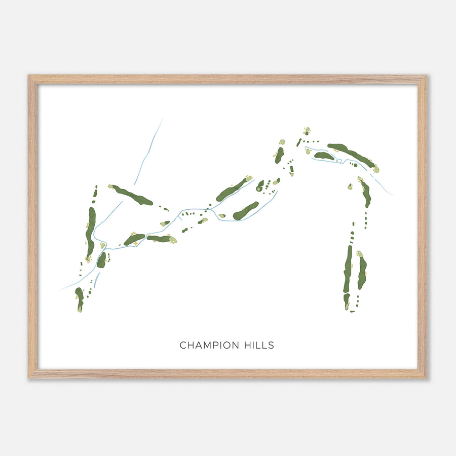 Print of Champion Hills Modern Map