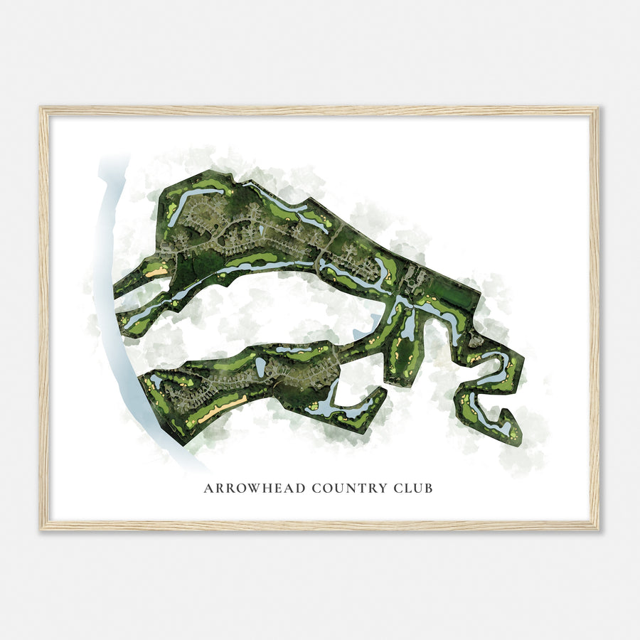 Print of Arrowhead Country Club Classic Map