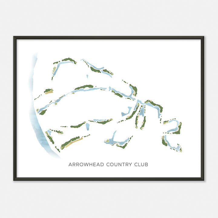 Print of Arrowhead Country Club Modern Map