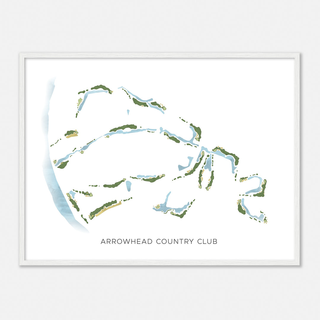 Print of Arrowhead Country Club Modern Map