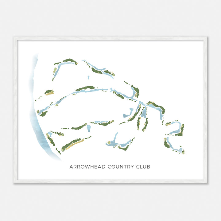 Print of Arrowhead Country Club Modern Map