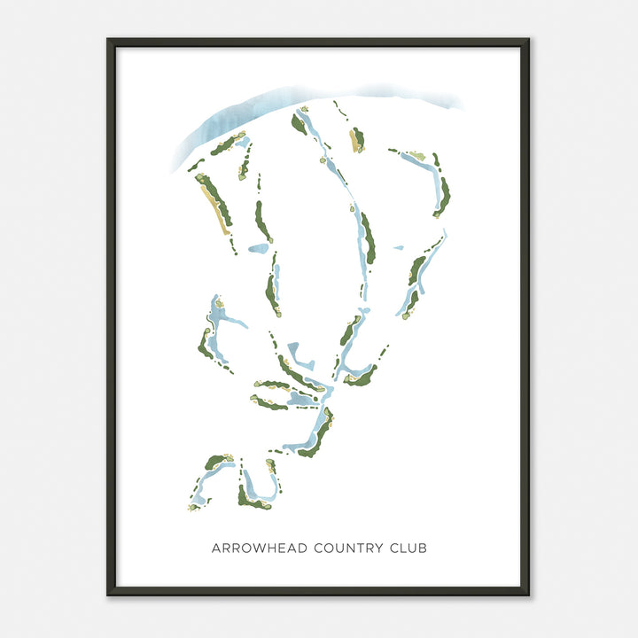 Print of Arrowhead Country Club Modern Map