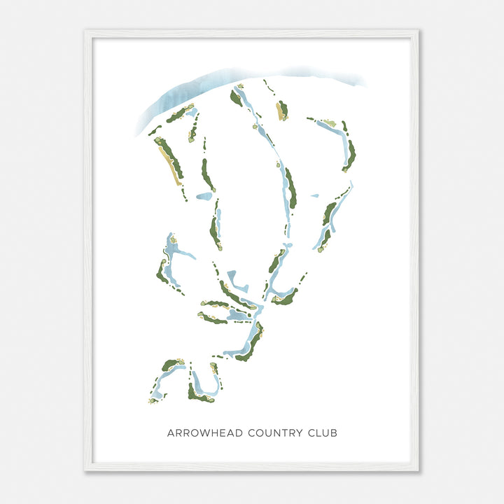 Print of Arrowhead Country Club Modern Map