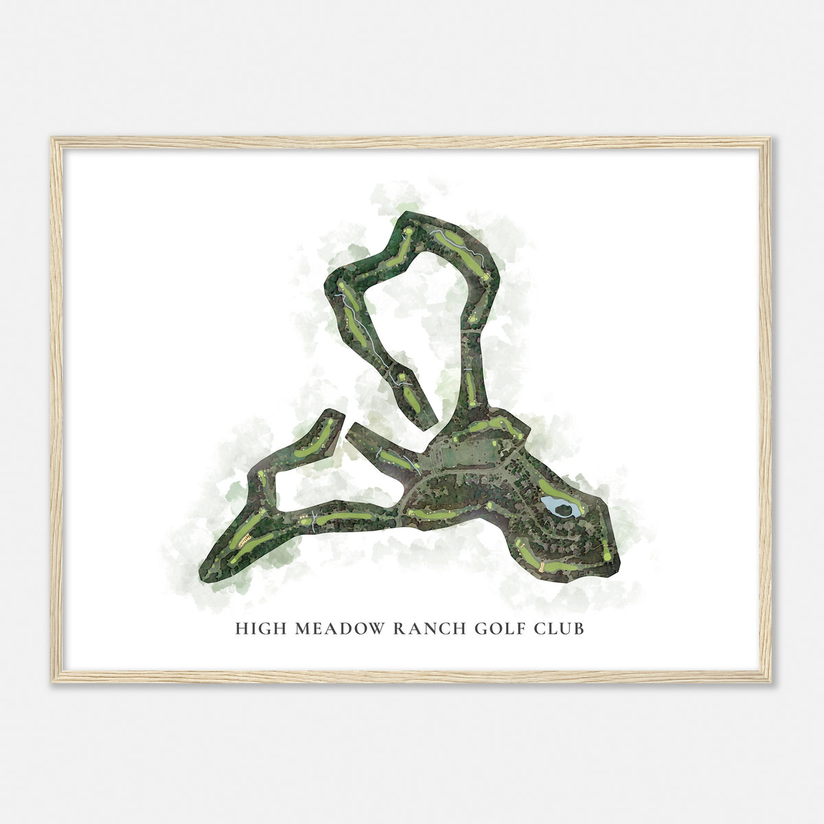 Print of High Meadow Ranch Golf Club Classic Map