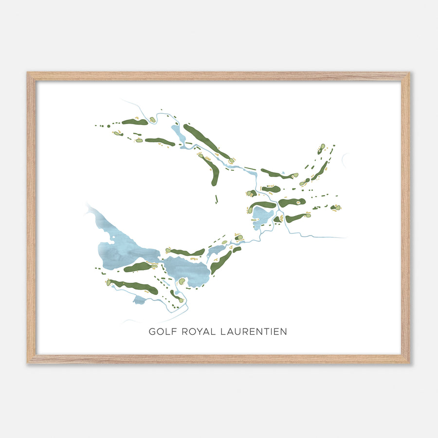 Print of Golf Royal Laurentien Modern Map