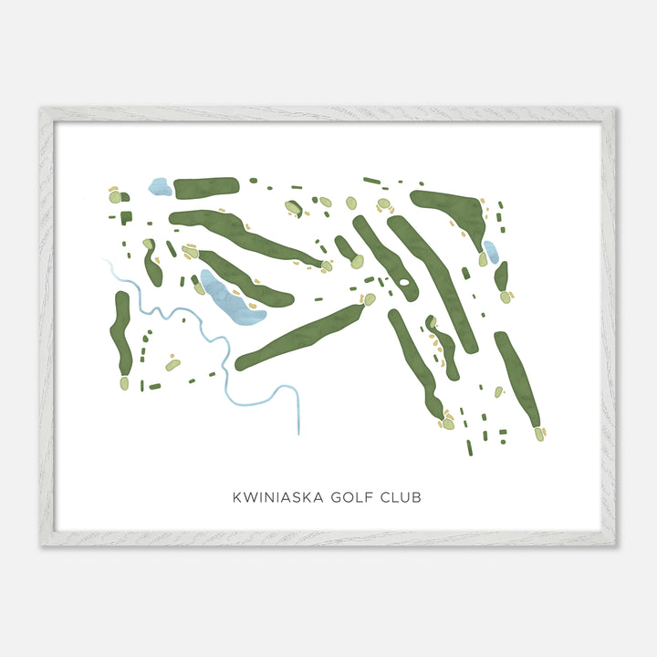 Print of Kwiniaska Golf Club Modern Map