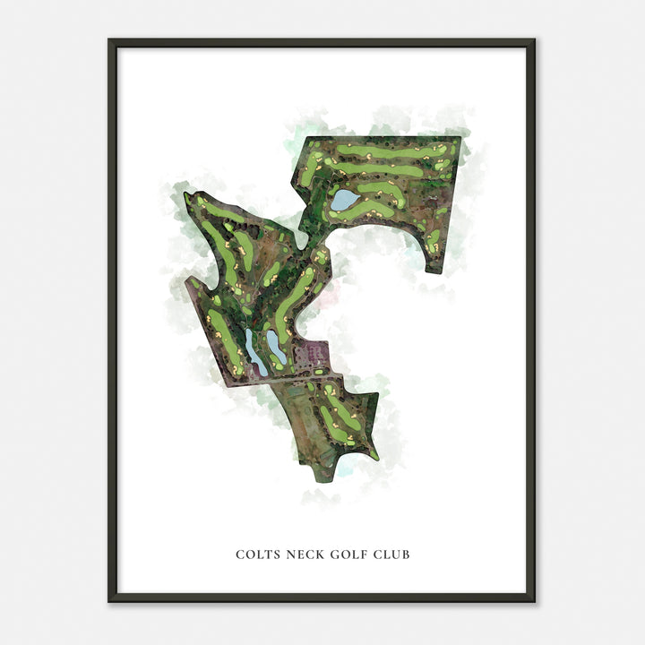 Print of Colts Neck Golf Club Classic Map