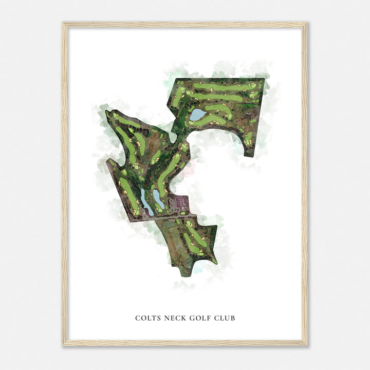 Print of Colts Neck Golf Club Classic Map