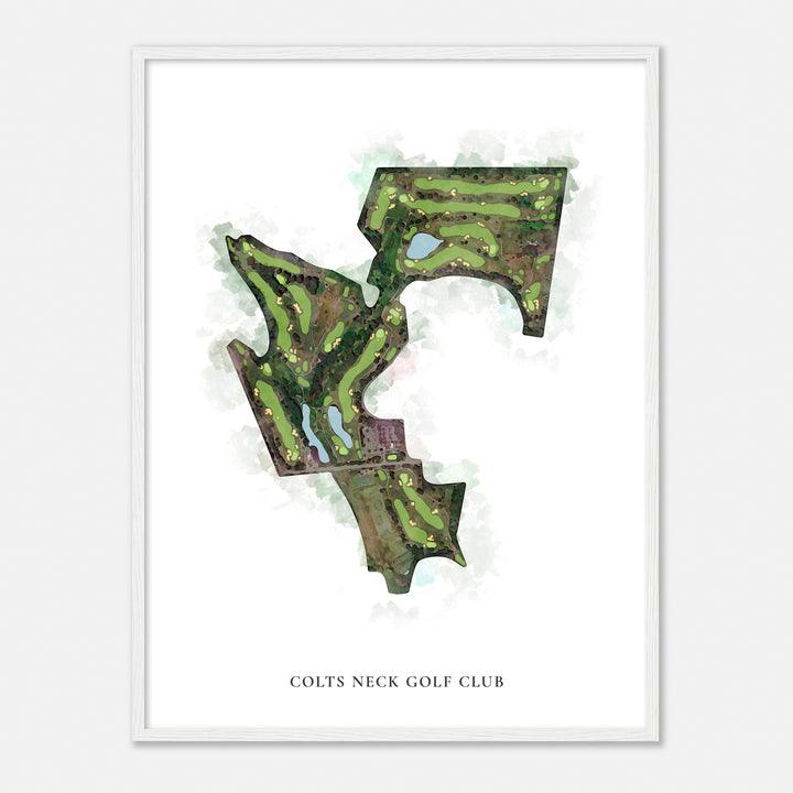 Print of Colts Neck Golf Club Classic Map