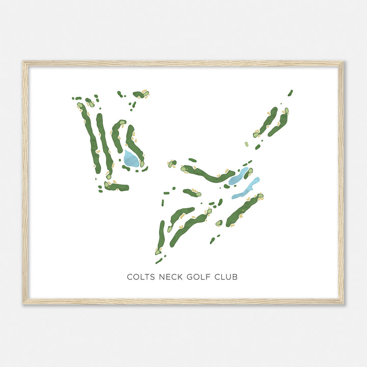 Print of Colts Neck Golf Club Modern Map