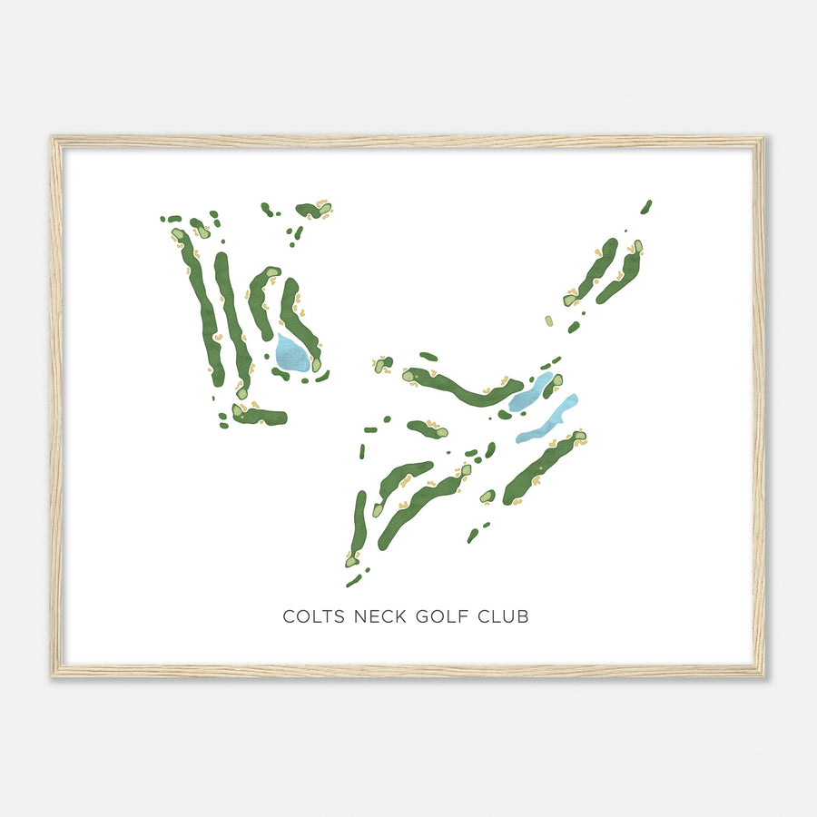 Print of Colts Neck Golf Club Modern Map