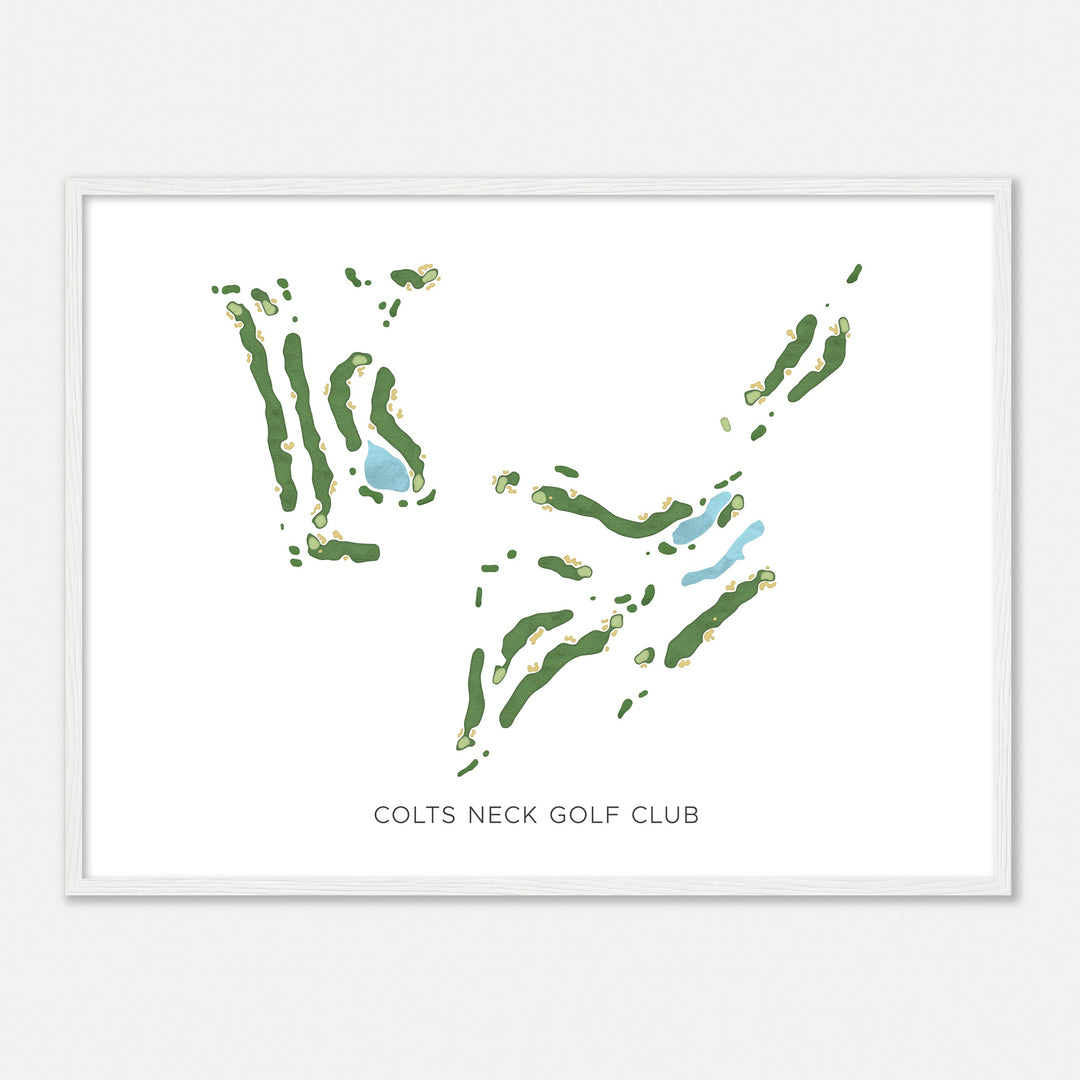 Print of Colts Neck Golf Club Modern Map