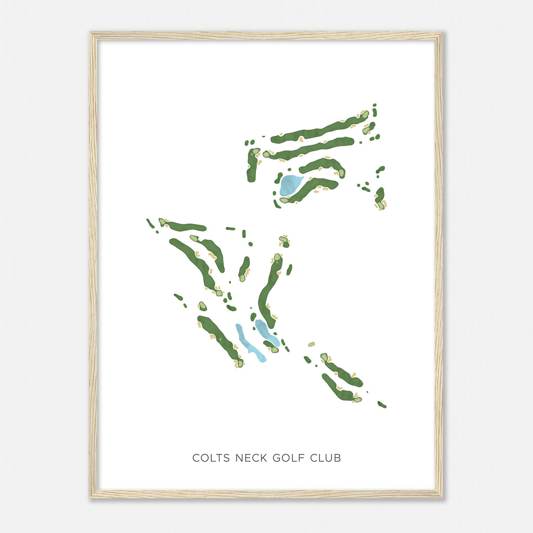 Print of Colts Neck Golf Club Modern Map