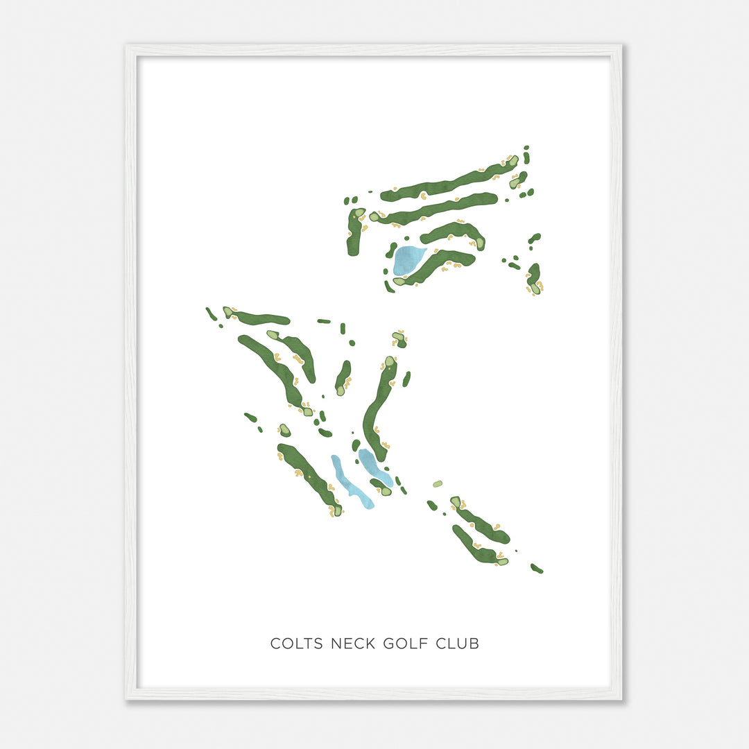 Print of Colts Neck Golf Club Modern Map