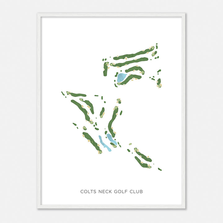 Print of Colts Neck Golf Club Modern Map